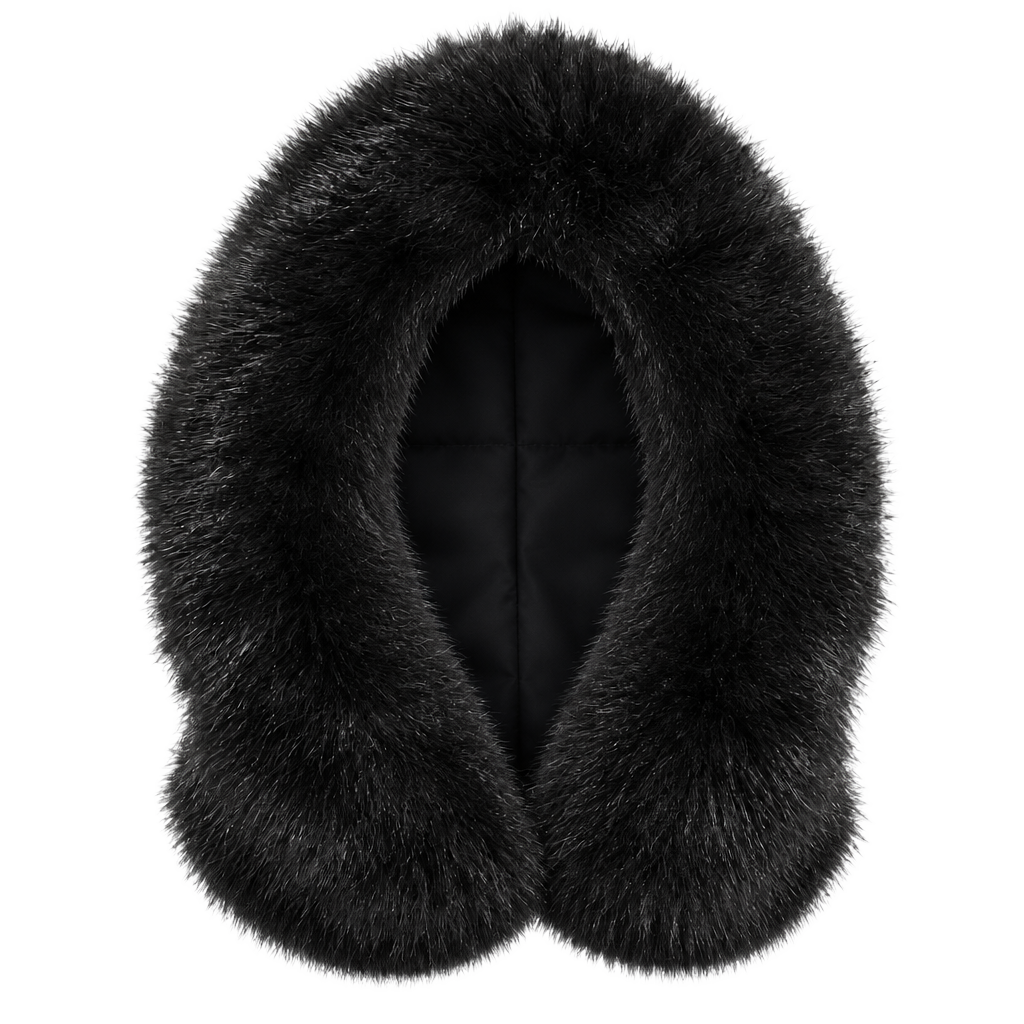 Black Fur Trim Hood Attachment 1
