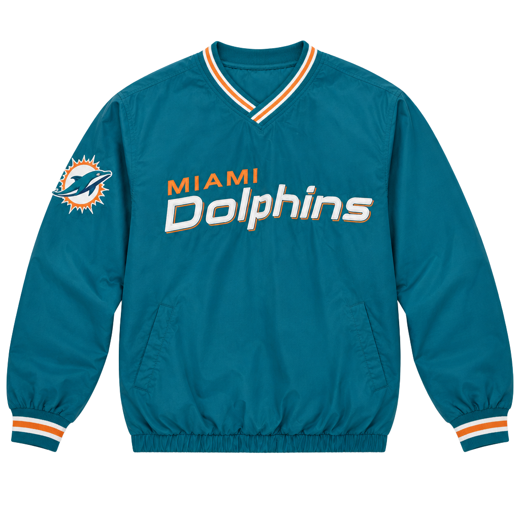 G-III Apparel Group Miami Dolphins Windbreaker Jacket Size XL Pullover 1