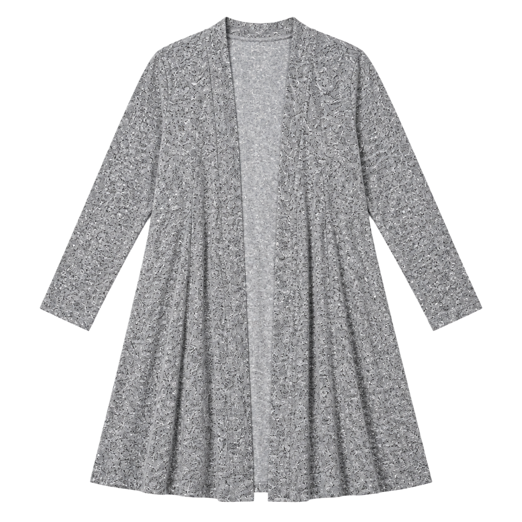 Liv & Piper Open Front Cardigan Size 2XL Gray Heather Long Sleeve 1