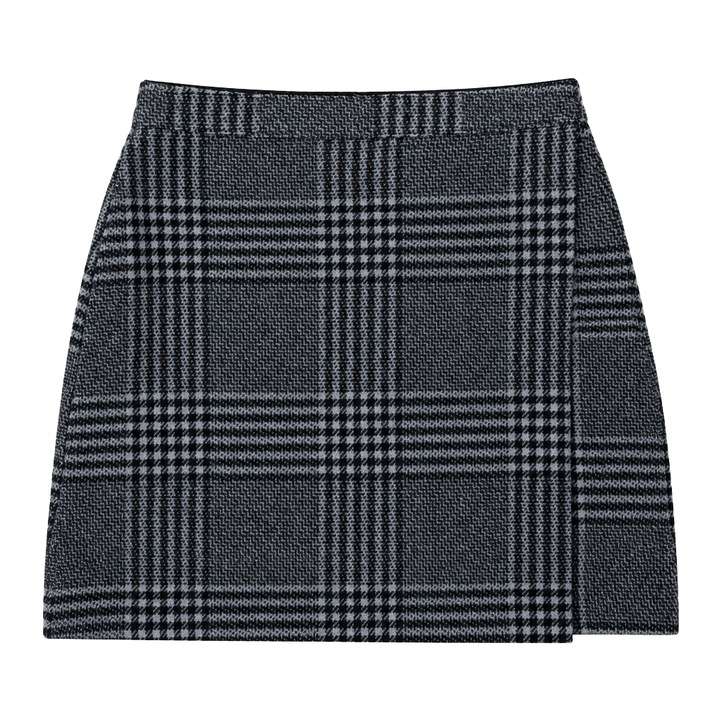 abercrombie & fitch wrap front plaid mini skirt. new... 1