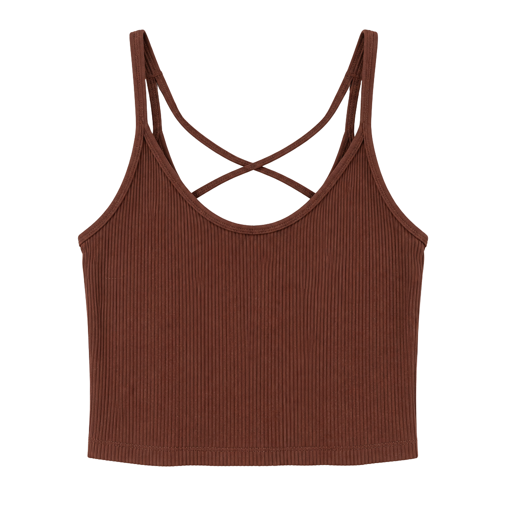 Vuori Daily Rib Tank Brown 1