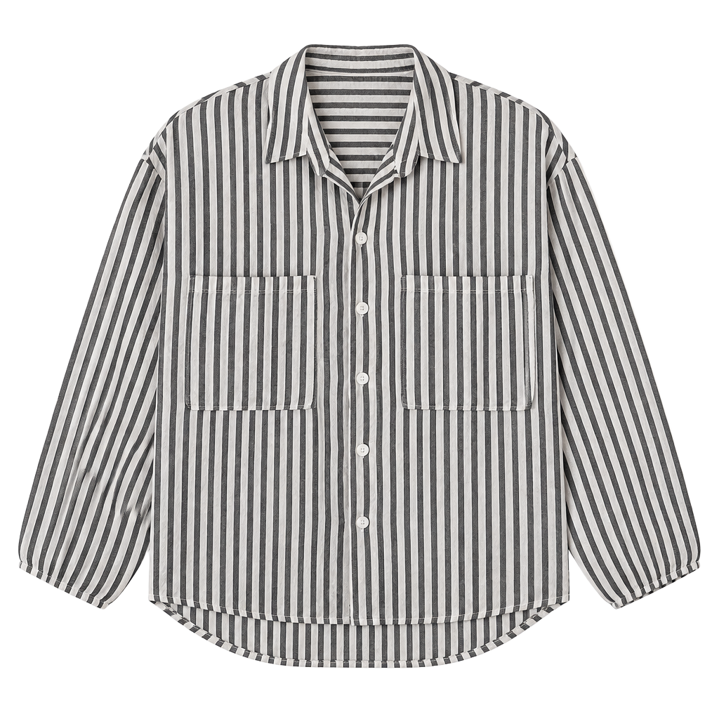 Bershka Striped Button Down Shirt 1