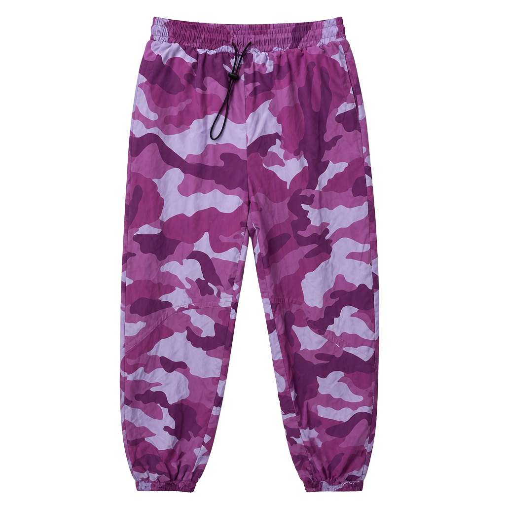 Forever 21 Purple Camo Drawstring Waist Jogger Pants 1