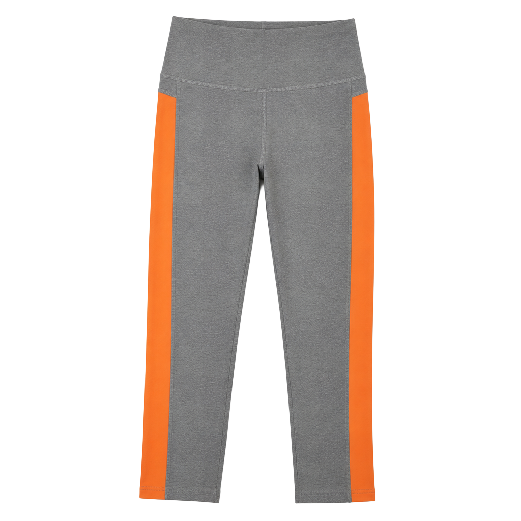 Under Armour HeatGear Women's Compression Ankle Crop Leggings Gray/Orange XL 1