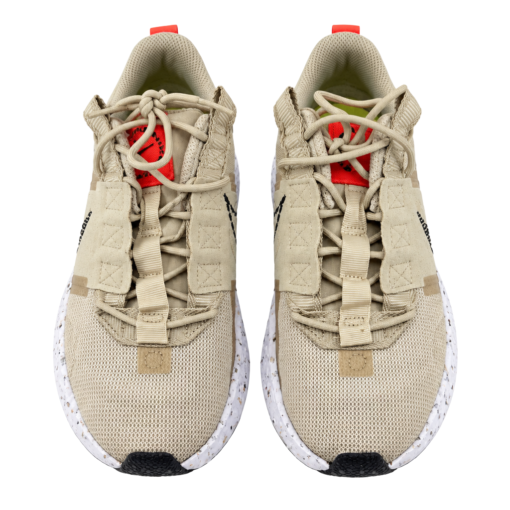 Nike Beige/Orange Low Top Lace Up Athletic Sneaker CW2386-005 1