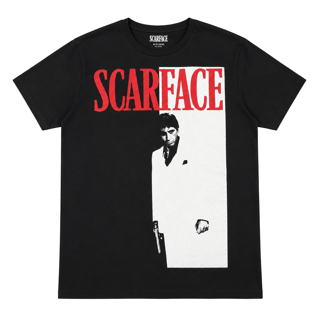 Scarface Movie Graphic T-Shirt Size M Black Tony Montana 1