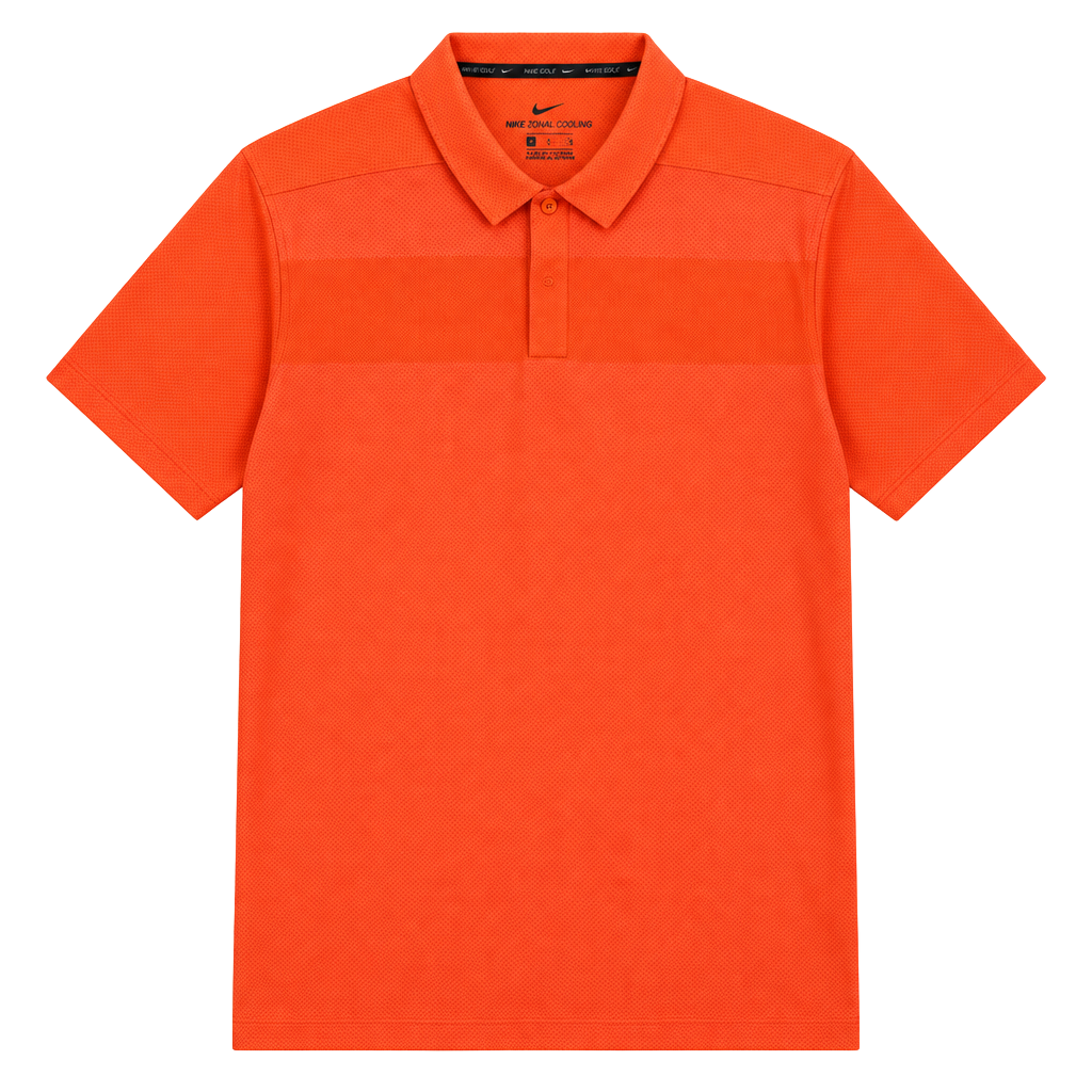 Nike Zonal Cooling Golf Polo Shirt Size L Orange 1
