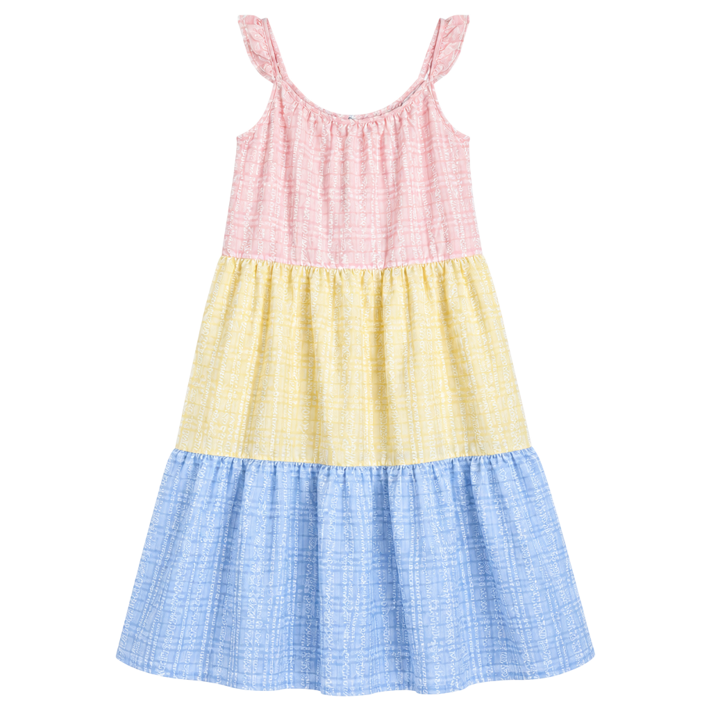 Maison Maar Pastel Tiered Dress Size L 1