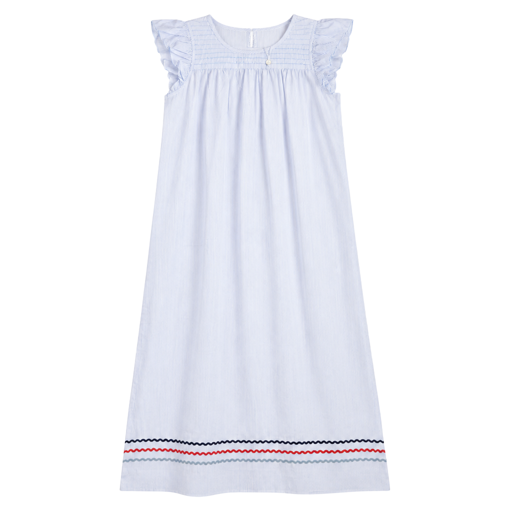NWT Sail To Sable Flutter Sleeve Maxi in Blue 1
