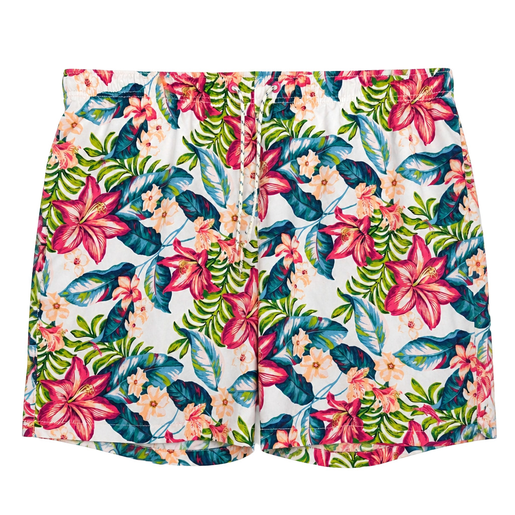 Resortwear Tommy Bahama Relax Floral Tropical Print Swim Trunks 1