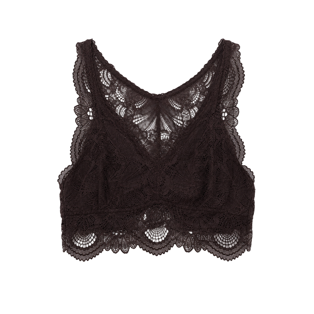 Romanticstyle Lace Fleur't Women's Scalloped Floral Lace Racerback Bralette 1