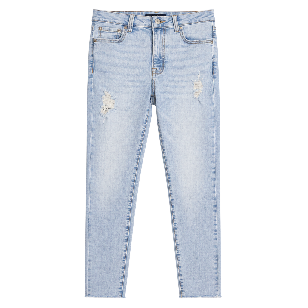 y2k Casualchic Aeropostale High Rise Distressed Raw Hem Jegging 1