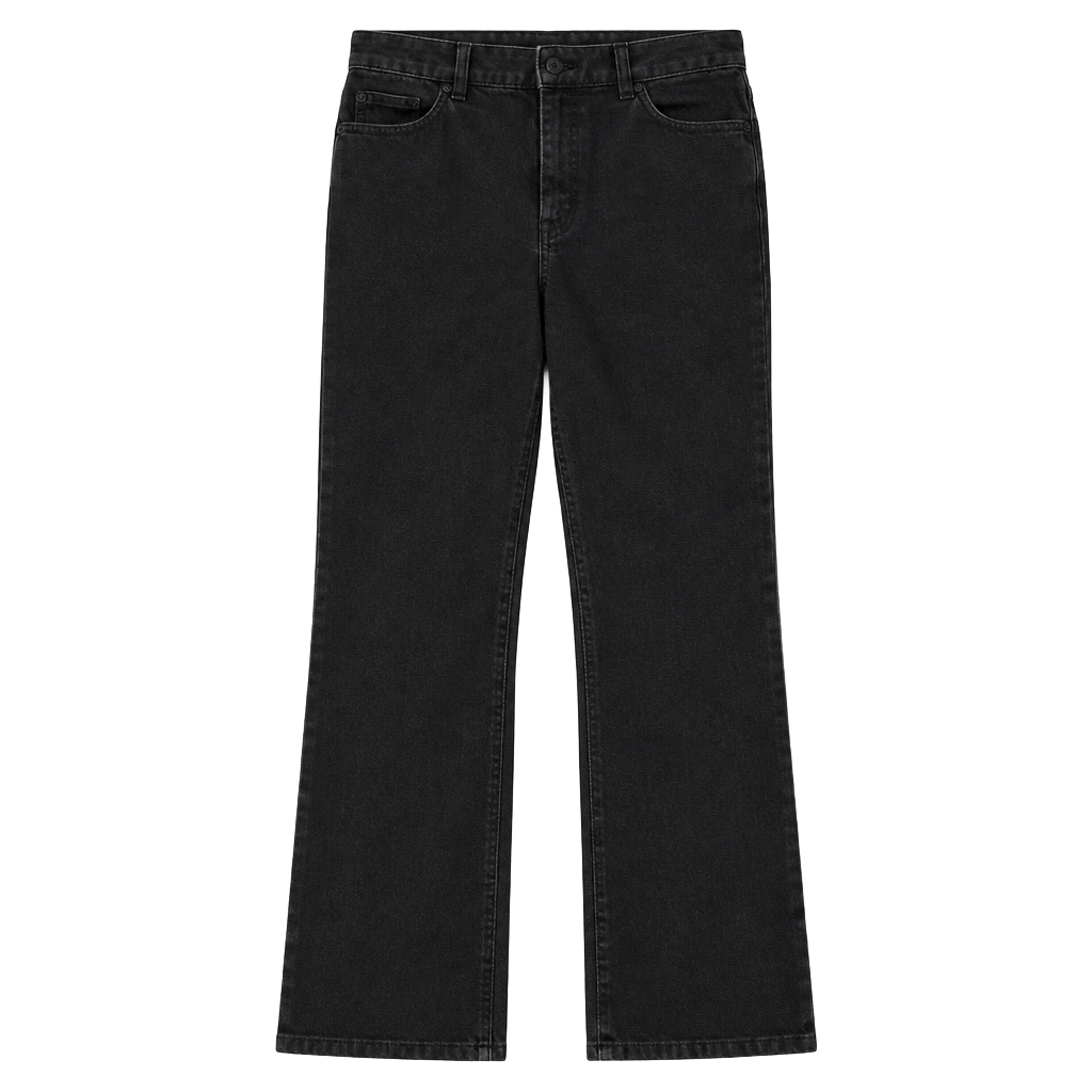 Chico's Platinum Black Straight Leg Jeans Size 1.5 1