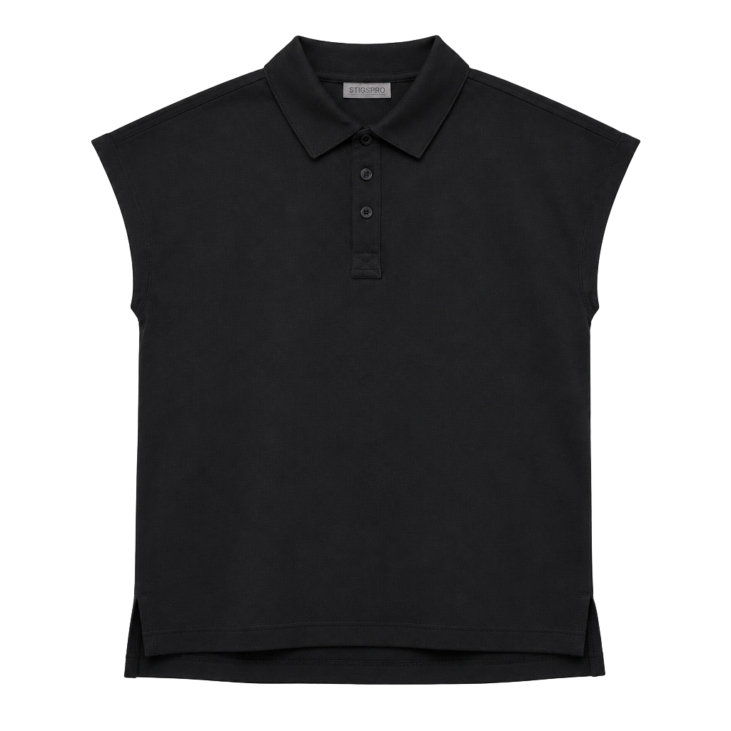 FIGS Ella Technical Pique Scrub Polo Size XS Black Short Sleeve 1
