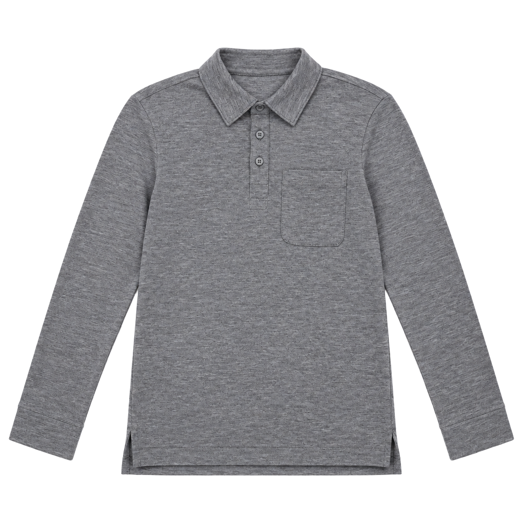 FIGS Technical Pique LS Scrub Polo Size XXS Grey 1