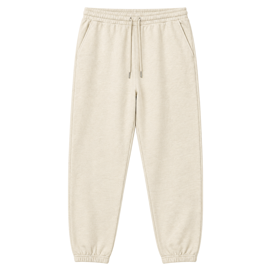 Something Navy Drawstring Sweatpants Size L Ivory Garment Dyed 1