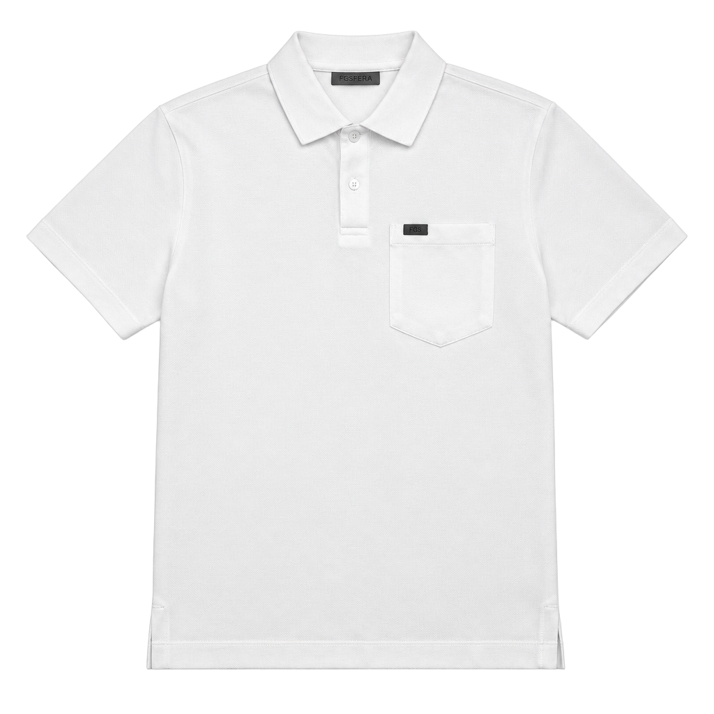 Figs Technical Pique Scrub Polo Size XL White Pocket Shirt New 1