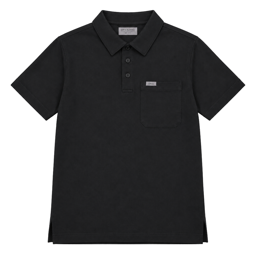 Figs Technical Pique Scrub Polo Size S Black 1