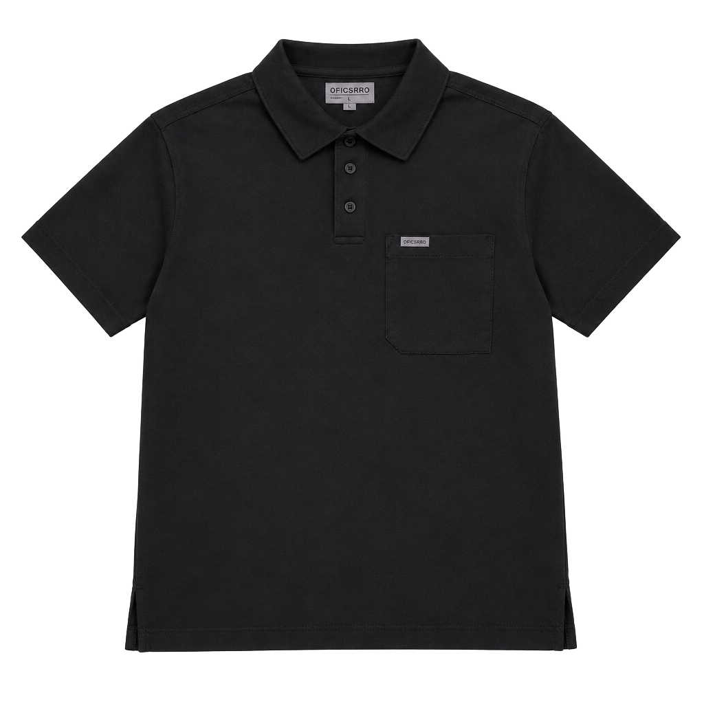 Figs Technical Pique Scrub Polo Size S Black 1