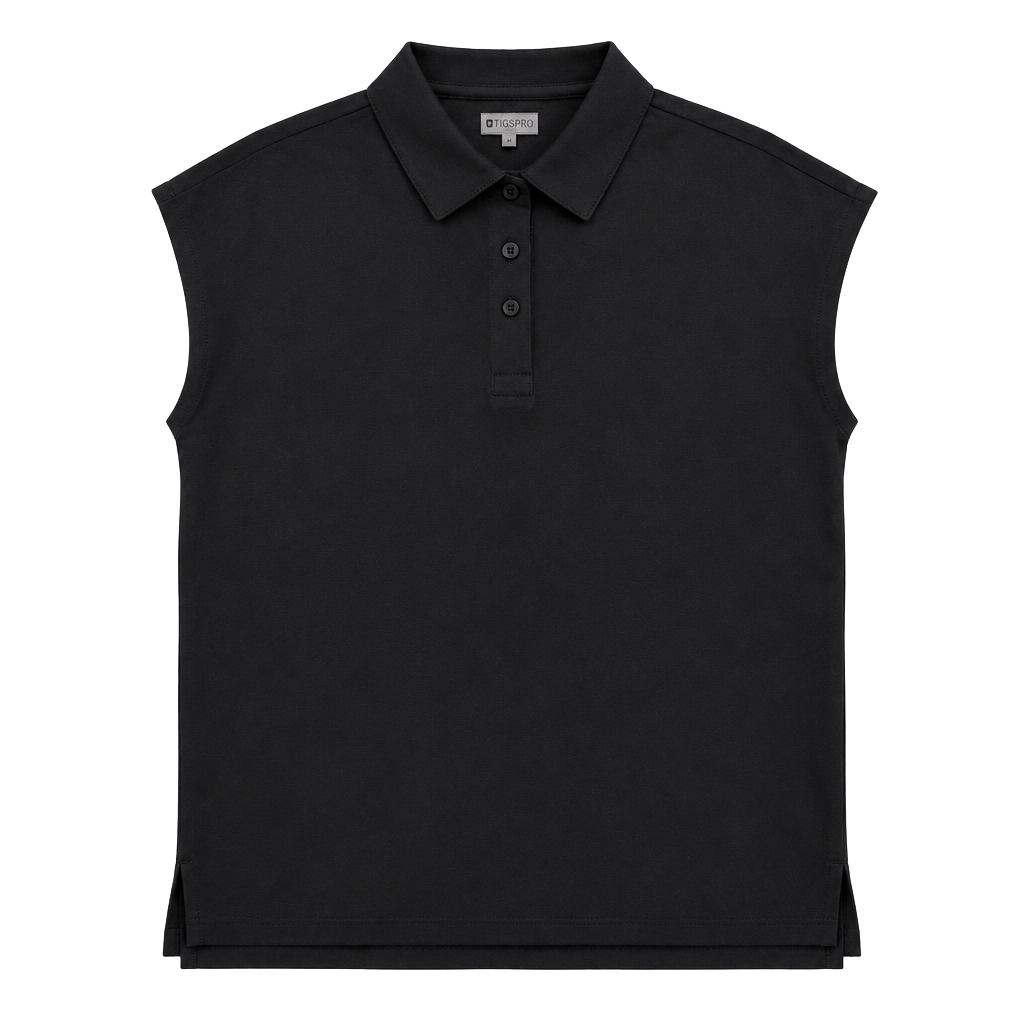FIGS Ella Technical Pique Scrub Polo Size XL Black Short Sleeve 1
