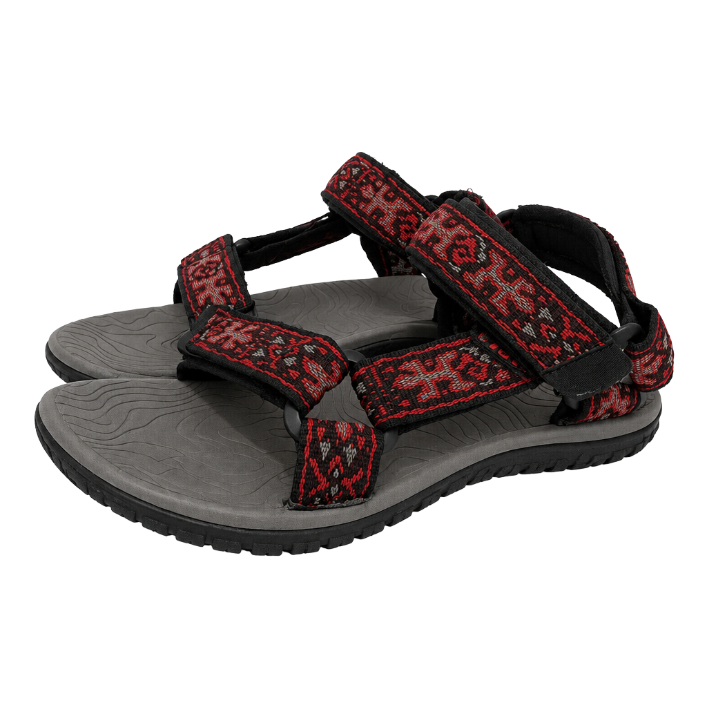 Teva Hurricane 3 Size 1 Kids Red Black Aztec Sandals 1
