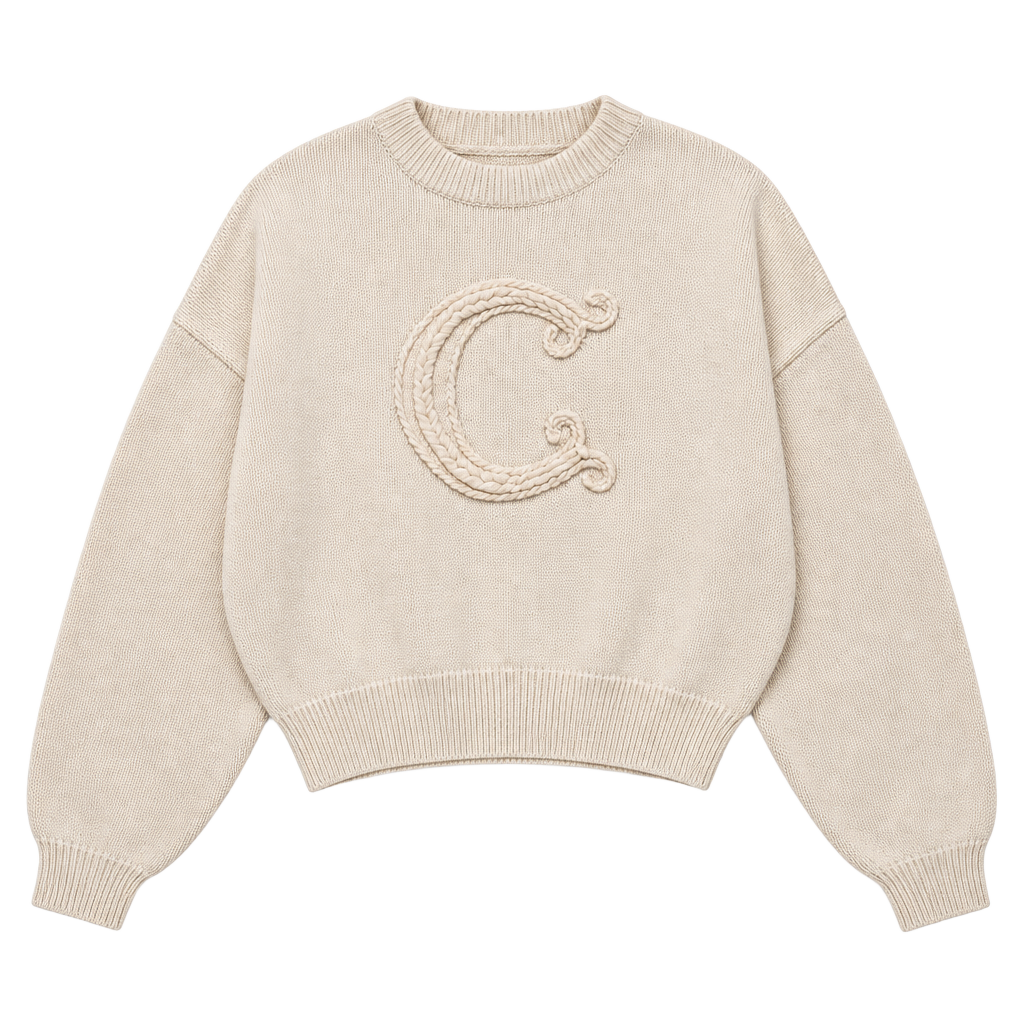 C/Meo Collective Cream Knit Sweater Size S 1