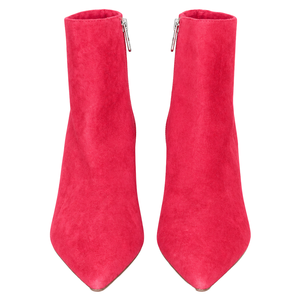 Sam Edelman Suede Ankle Boots Red 1