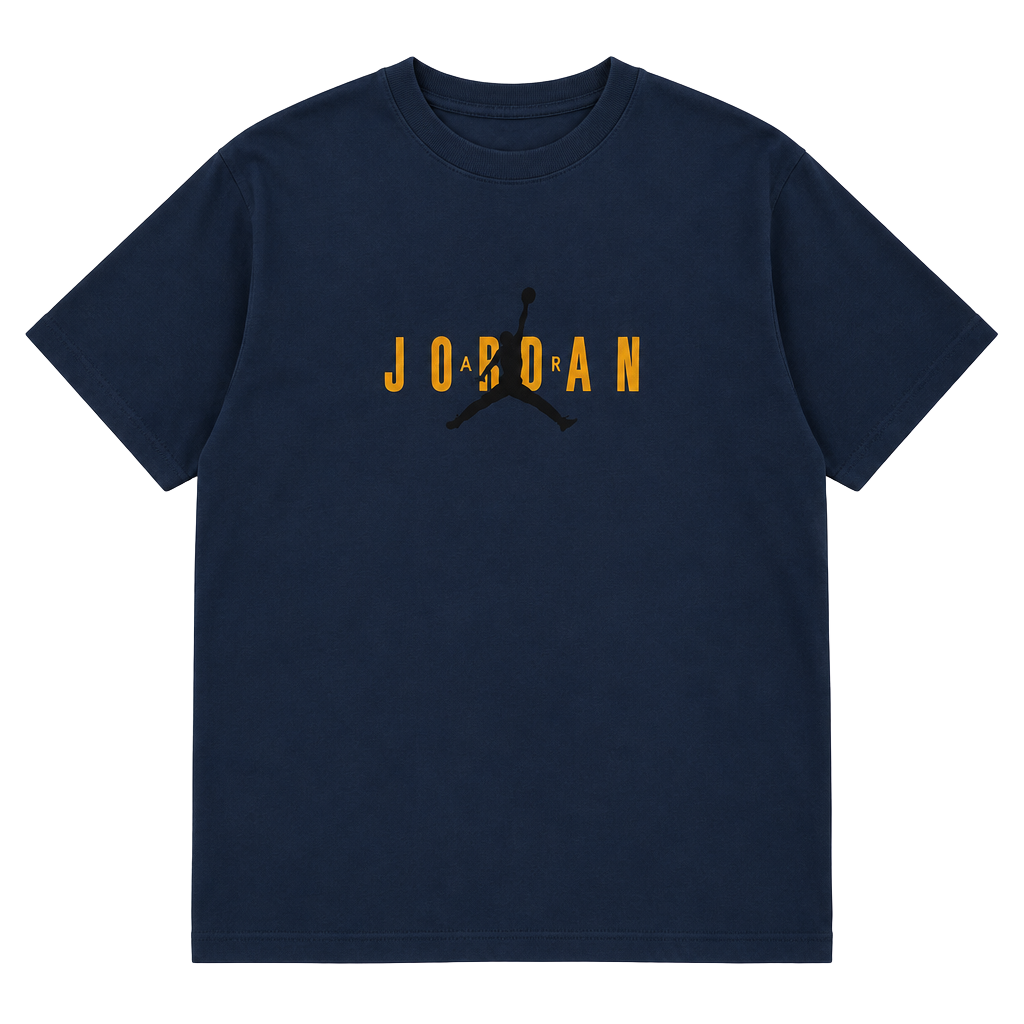 Jordan T-Shirt XL Blue Graphic Logo Tee 1