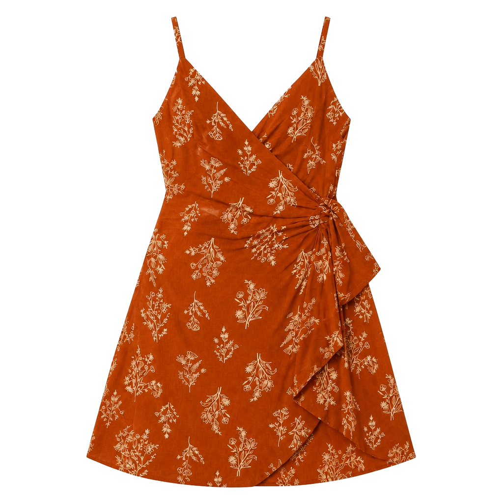 Cupshe Wildflowers Wrap Mini Dress 1