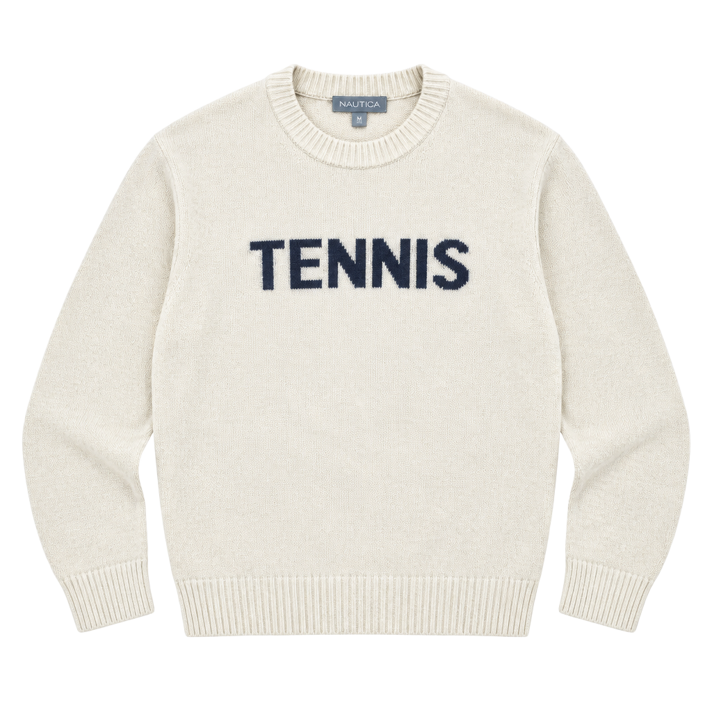 Alashan 100% Cashmere Tennis Sweater White 1