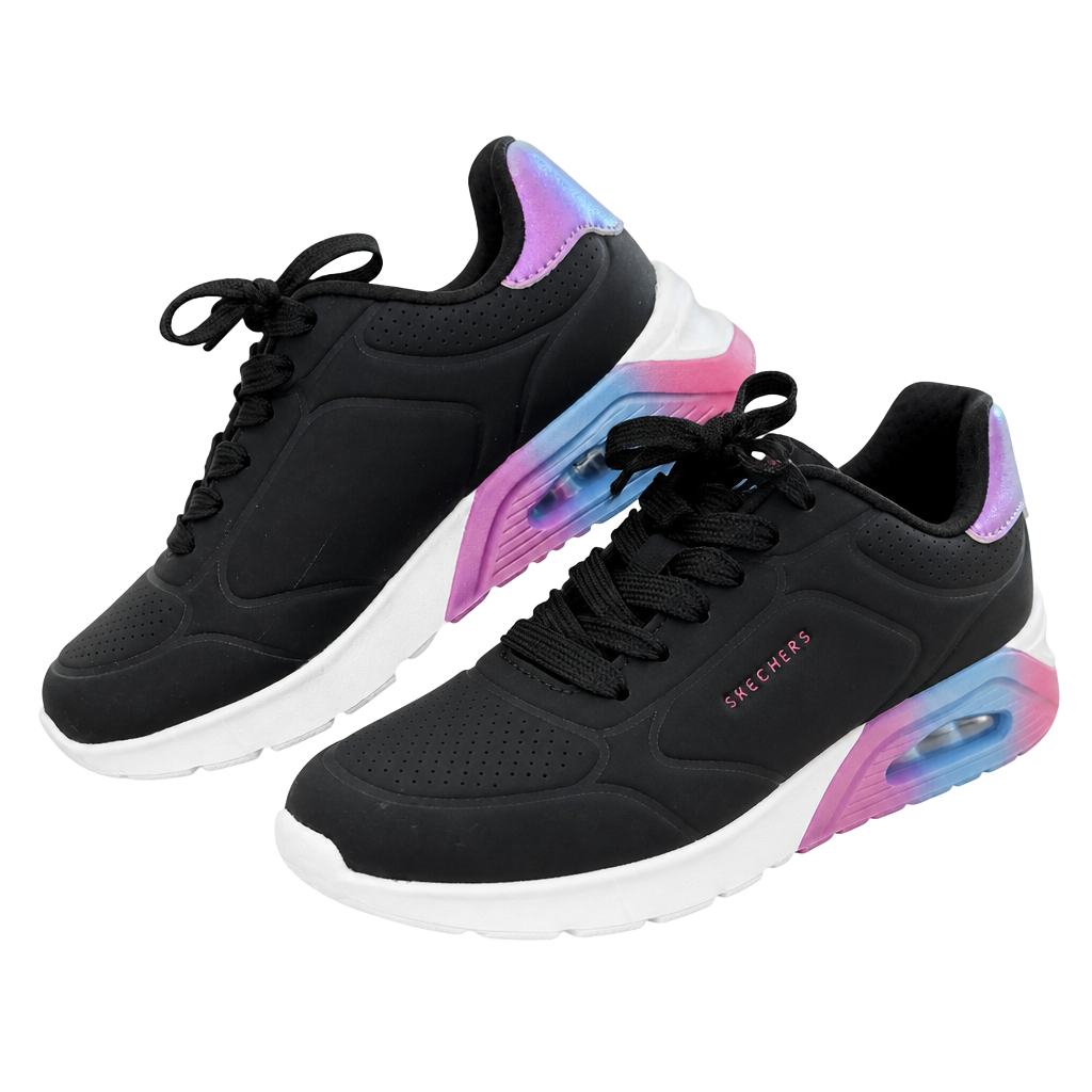 New! Skechers Kids Girls Uno Lite-Metallic Blast Sneakers sz 13 1