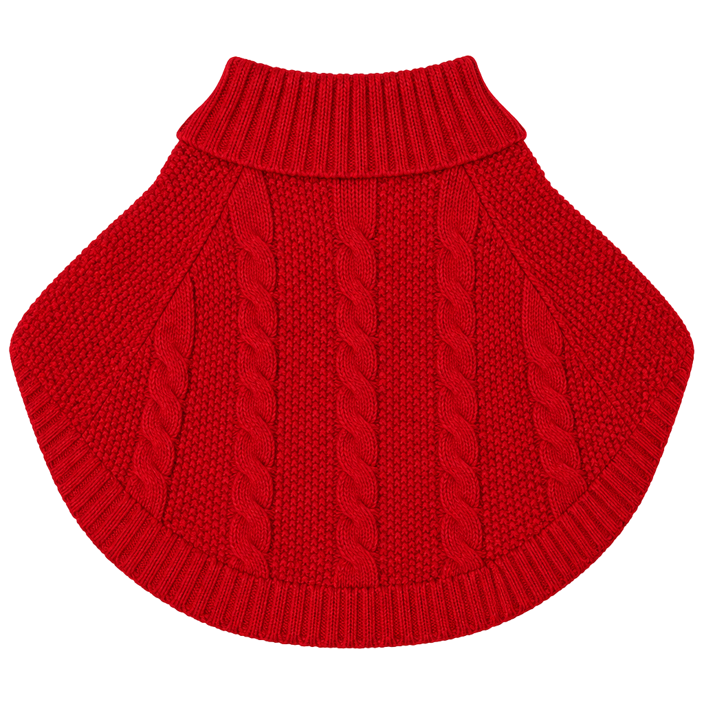 Carter's Bright Red Cable-Knit Turtleneck Sweater 2T 1