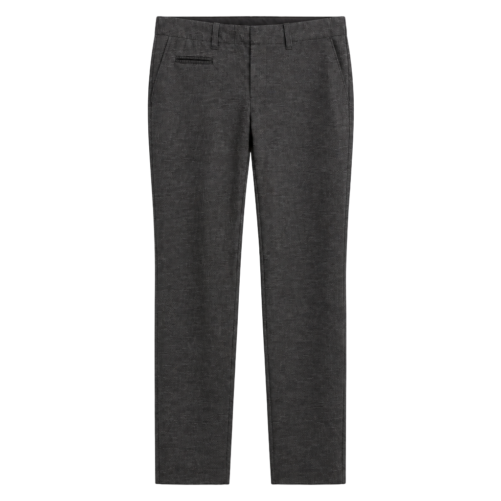 Dalia Collection Women's Slim Straight Trousers - Charcoal Gray 2 1