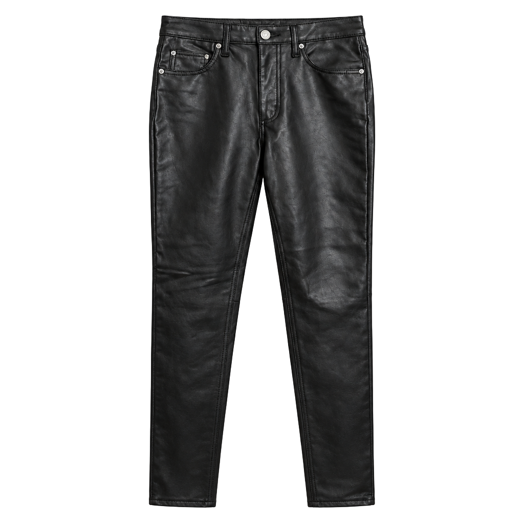 Universal Thread Black Faux Leather Skinny Jeans 8R 1
