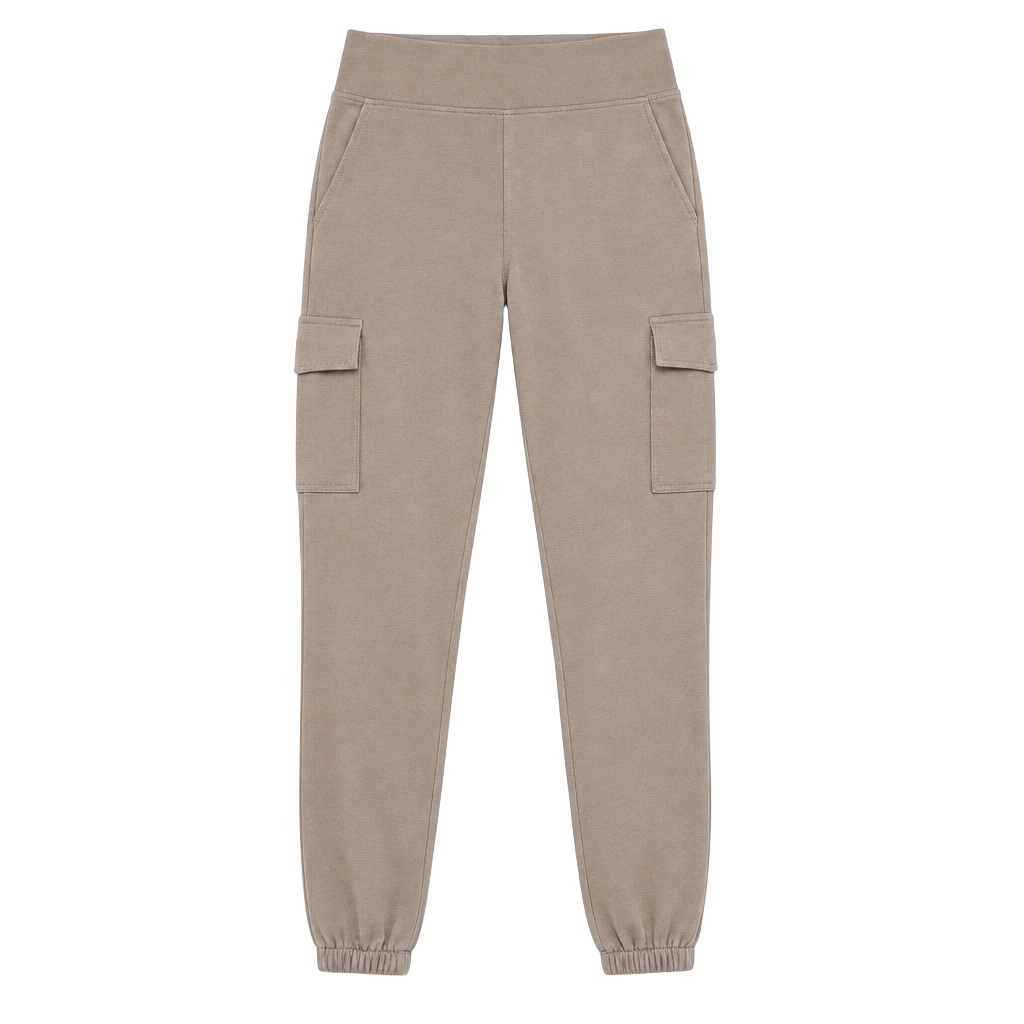 a new day women’s Taupe Cargo Jogger Pants M 1