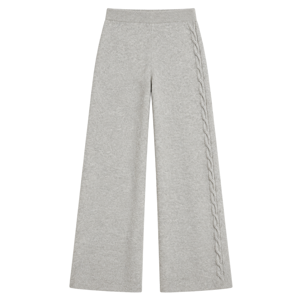 Auden Light Gray Knit Maxi Skirt XS 1