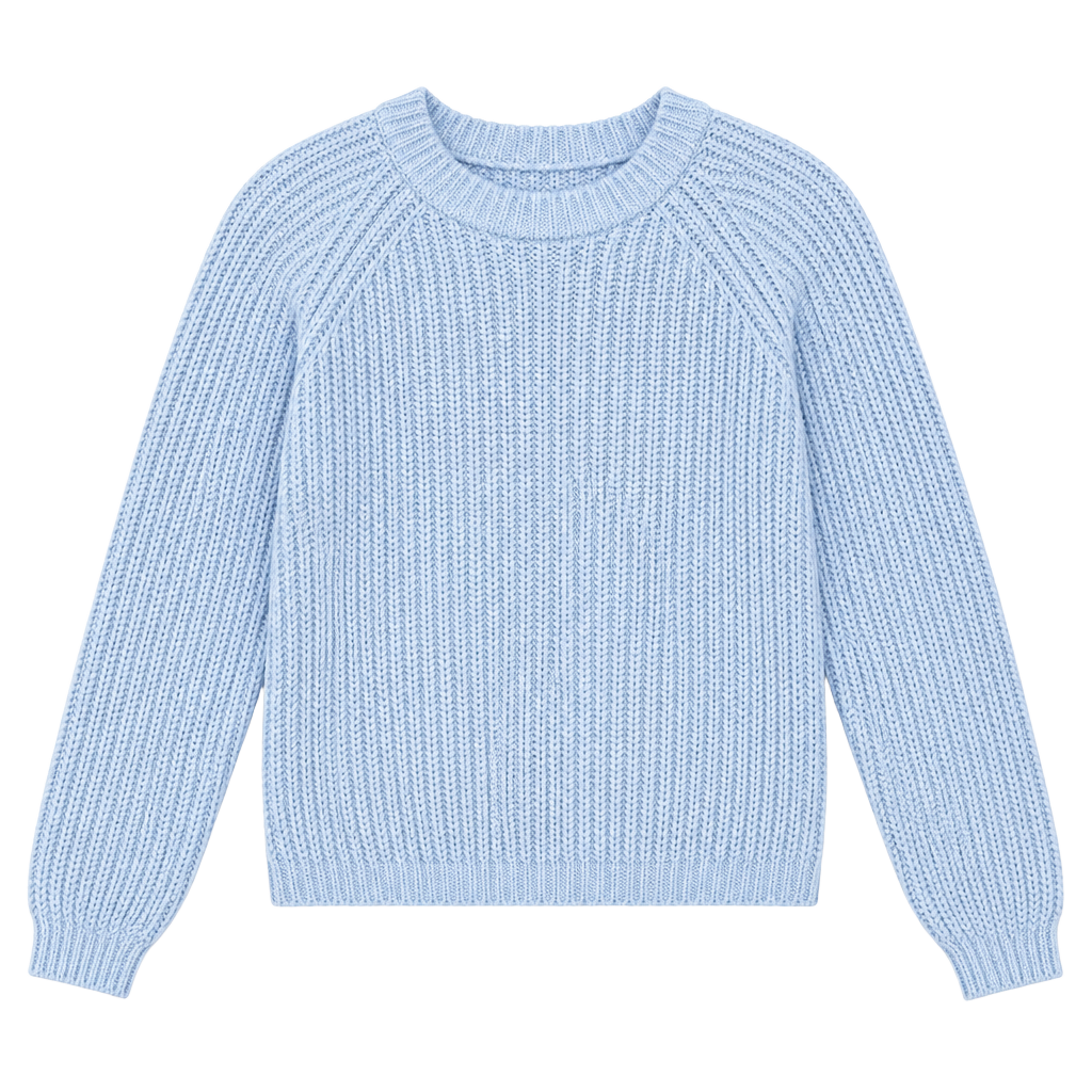 Universal Thread Light Blue Ribbed Crewneck Sweater M 1