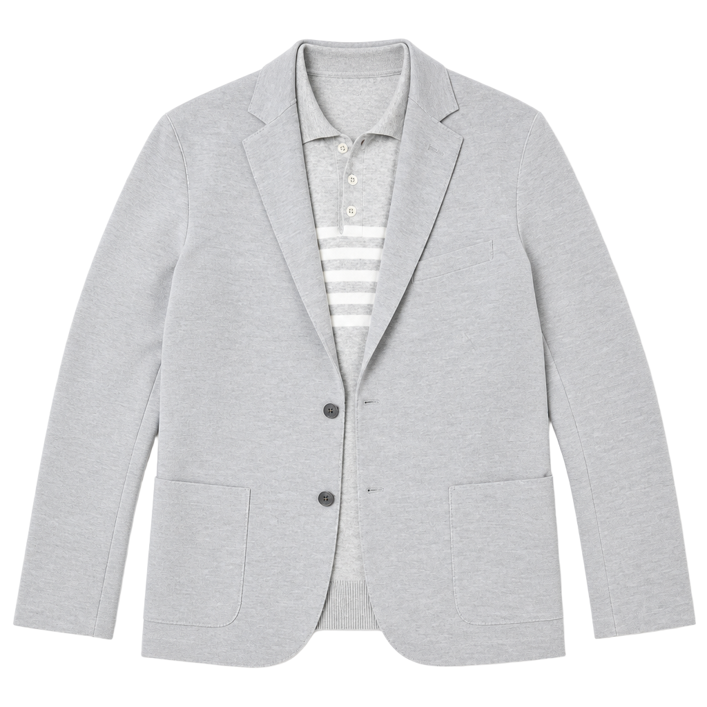 Eleventy Slim Fit Jersey Sport Coat In Grey, zero damage, worn only once. Dry cleaned. 1