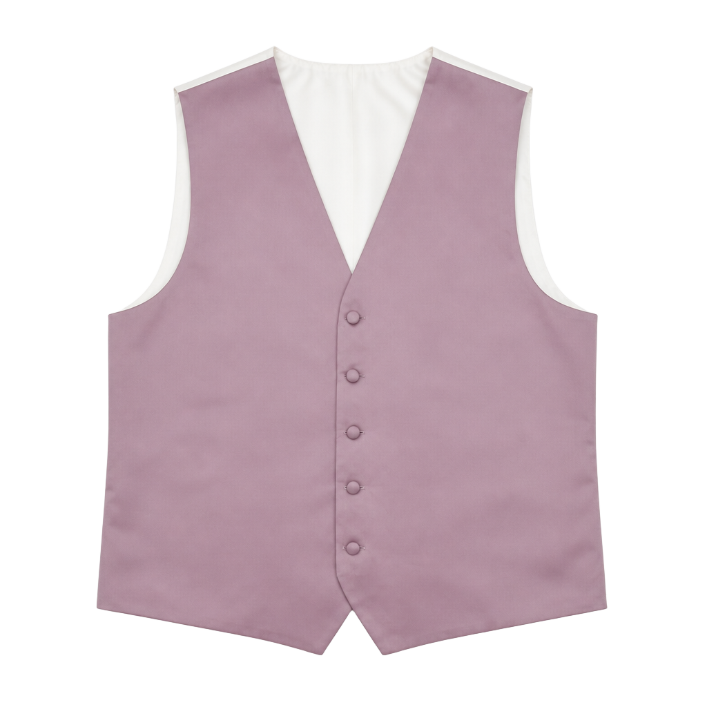 Sereya mauve satin formal tuxedo vest Men's size XXXL 1