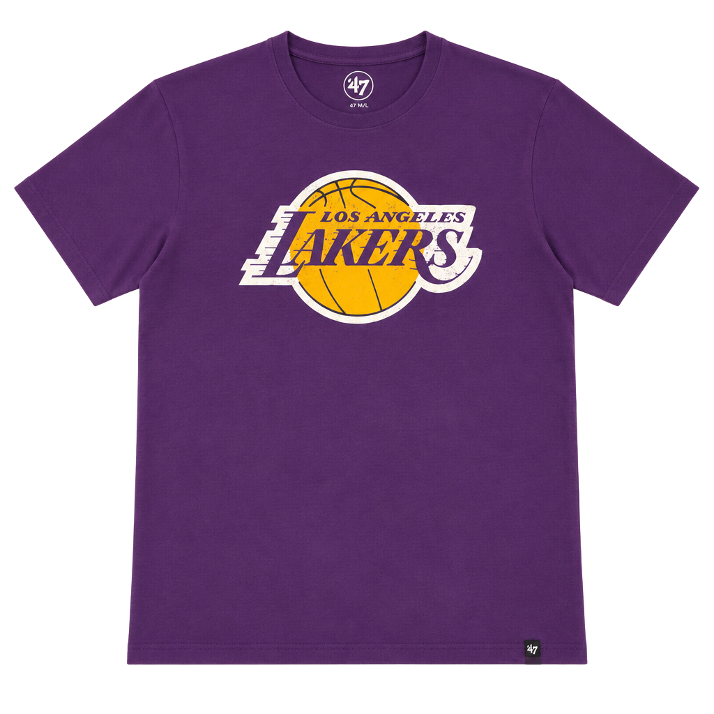 '47 Brand Los Angeles Lakers T-Shirt Size M Purple NBA Basketball 1