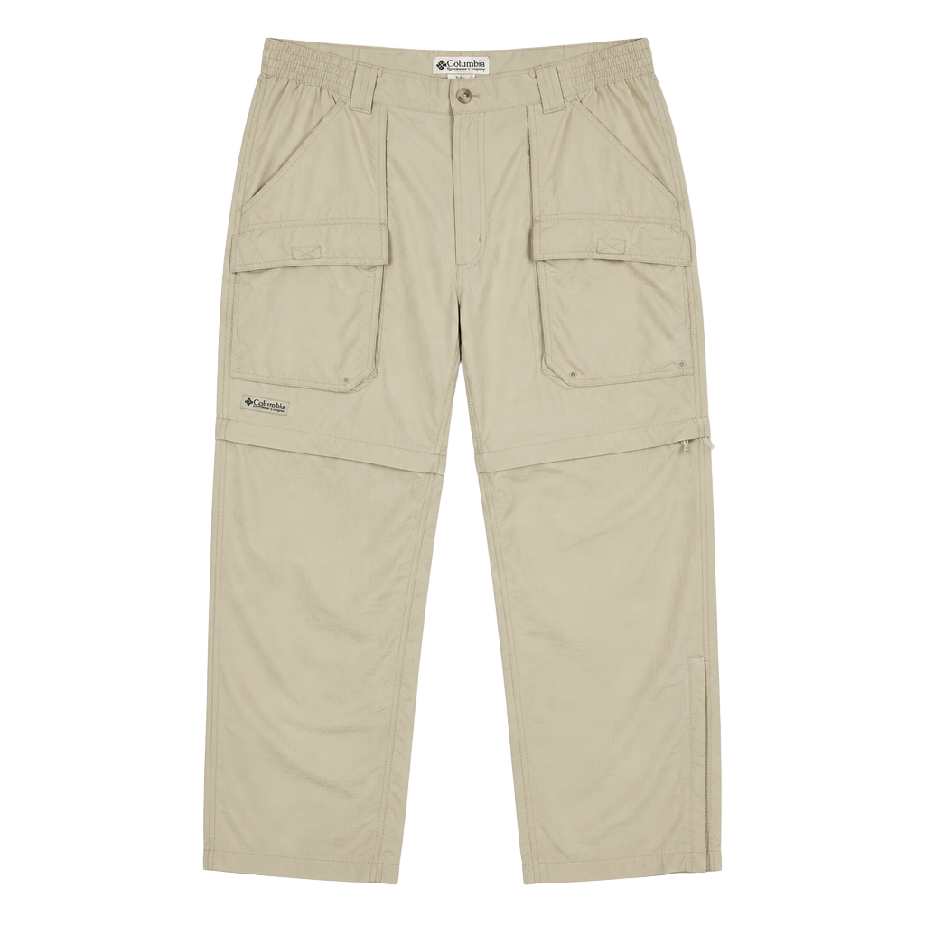 Columbia Sportswear Men's Convertible Cargo Hiking Pants Zip-Off Tan Size L 1