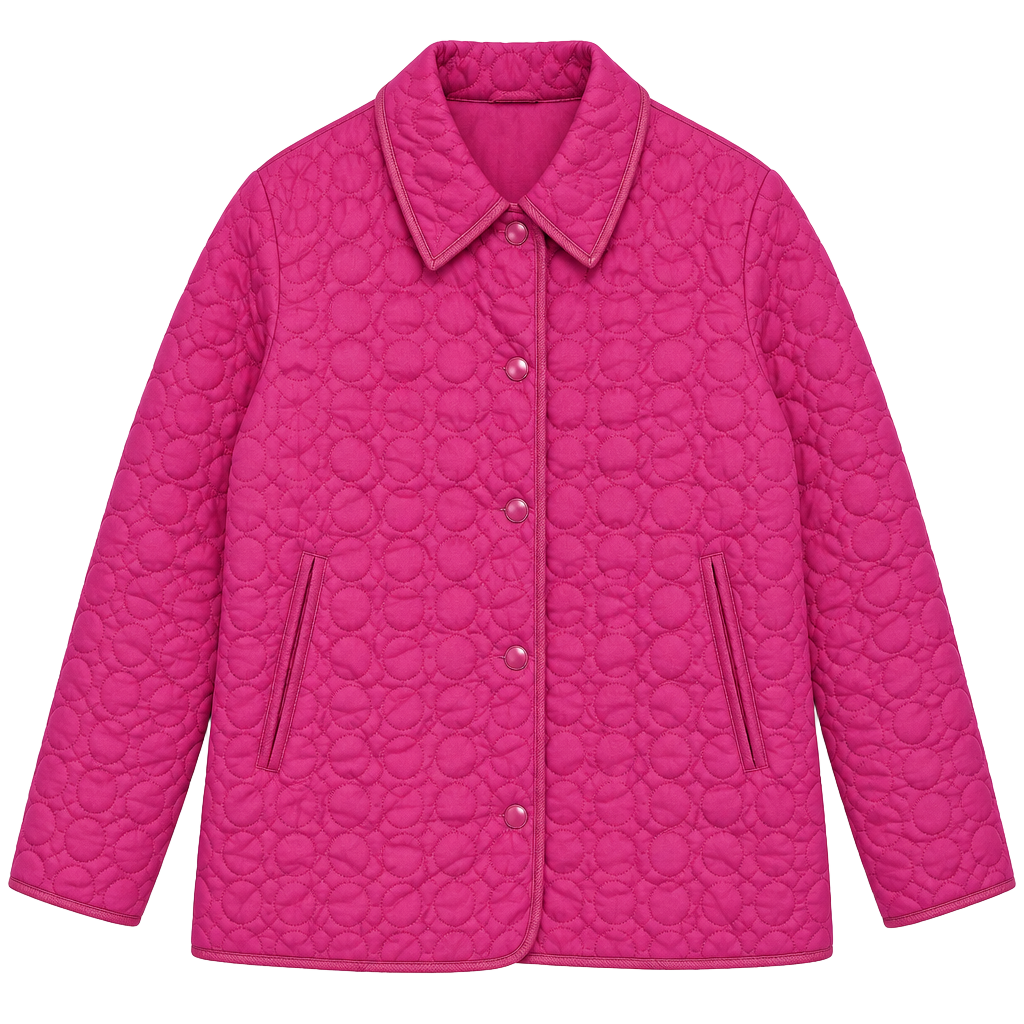 Y2K Coach Hot Pink Signature Quilted Barn Jacket - Size XL (Japan) 1