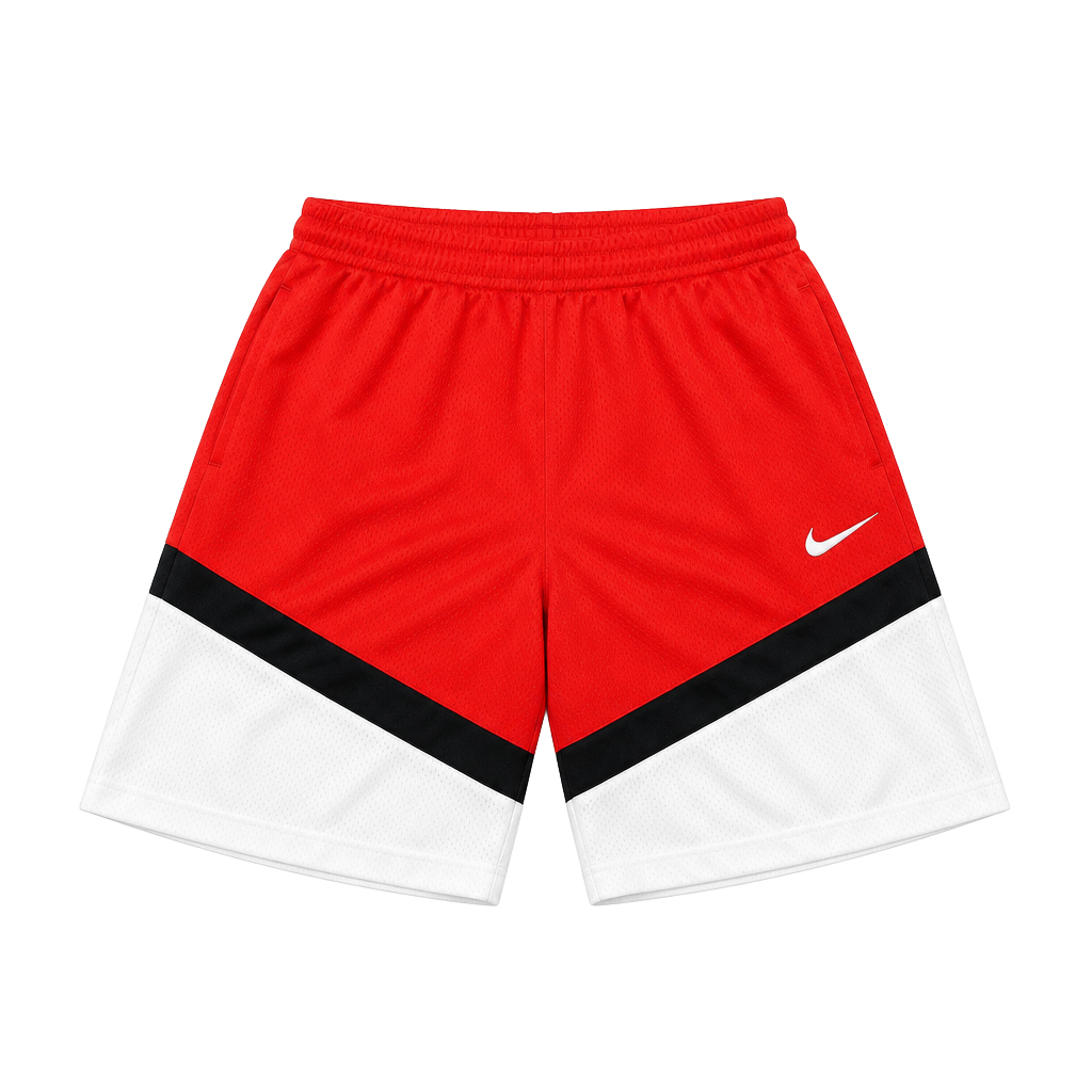 Nike Icon Dri-FIT Basketball Shorts Size M Red White Black 1