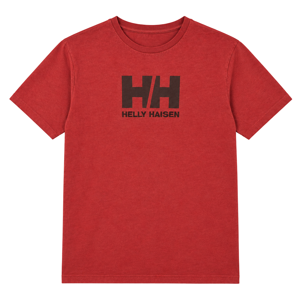 Helly Hansen HH Logo T-Shirt Size XL Red Organic Cotton 1