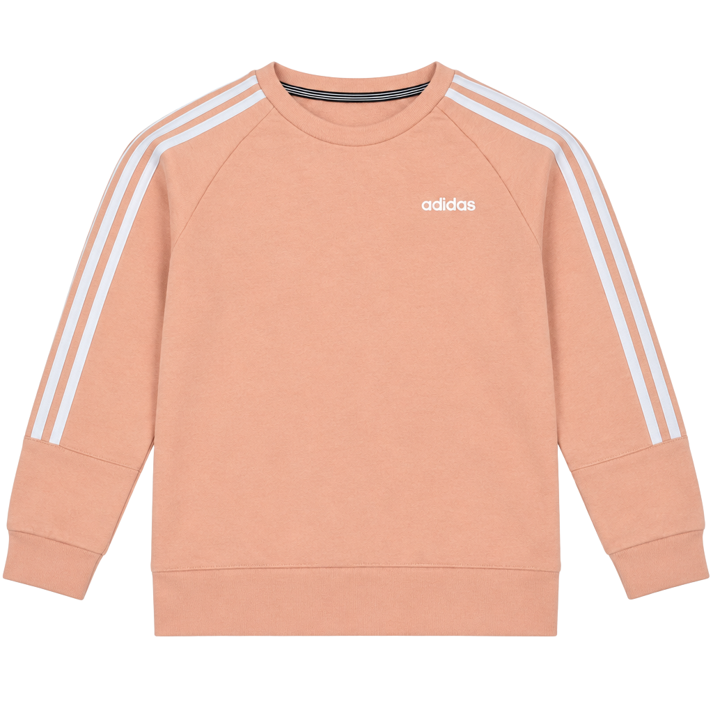 Adidas Sweatshirt Size M Peach Striped Crewneck 1