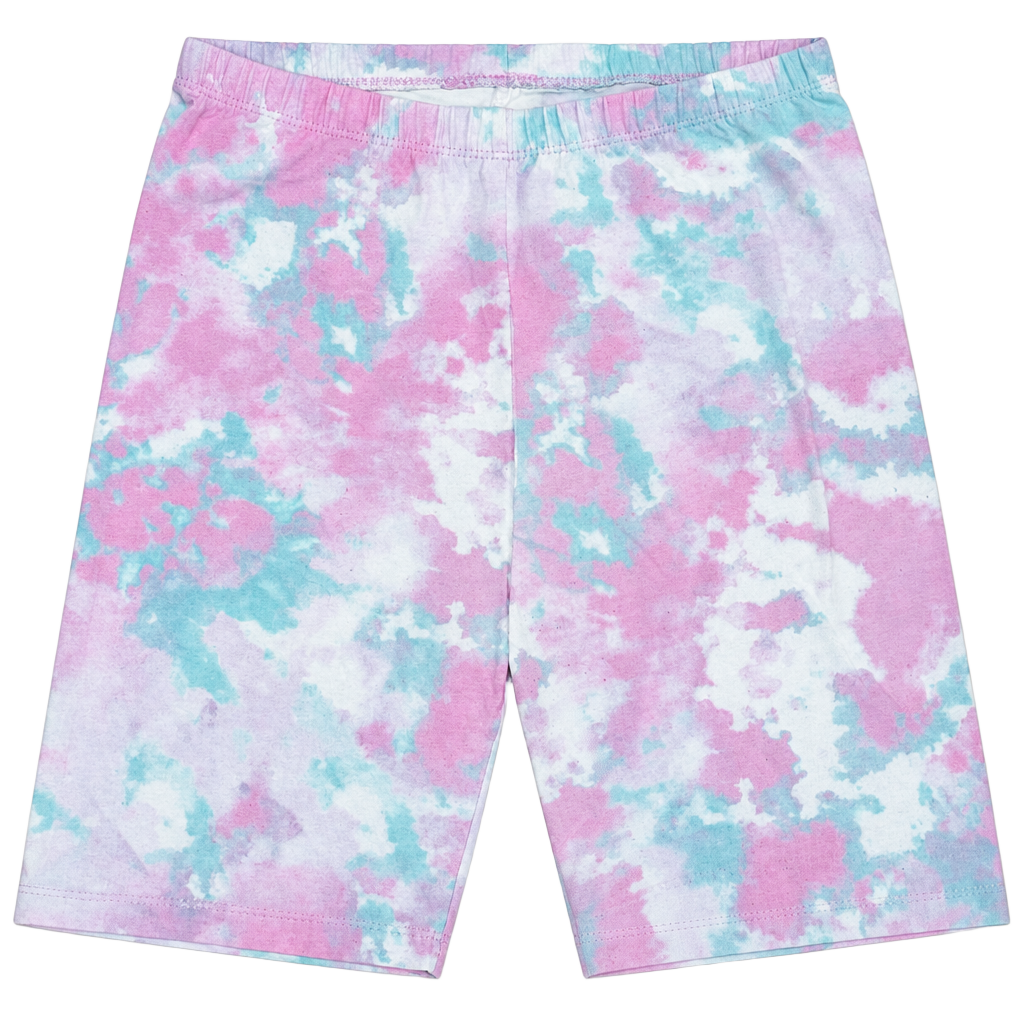 Cat & Jack Tie Dye Biker Shorts Size XL (14/16) Pink Blue White 1