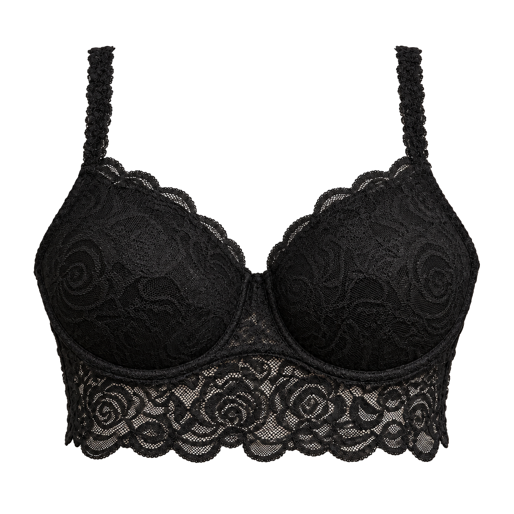Pink Victoria's Secret Lace Bralette Size M Black Lingerie 1