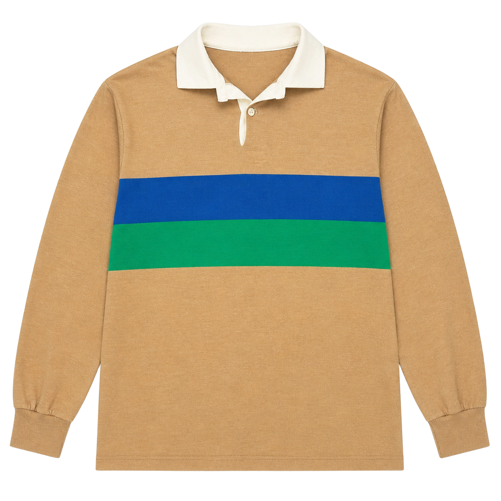 Vintage Long Sleeve Striped Rugby Shirt 1