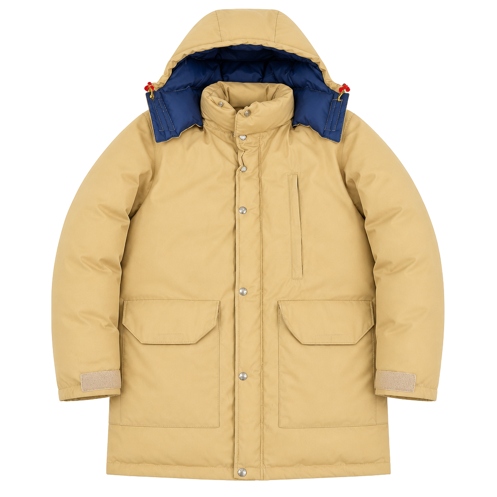 VTG 1980s THE NORTH FACE Mens Size Large Goose Down Sierra Jacket Coat Khaki 1