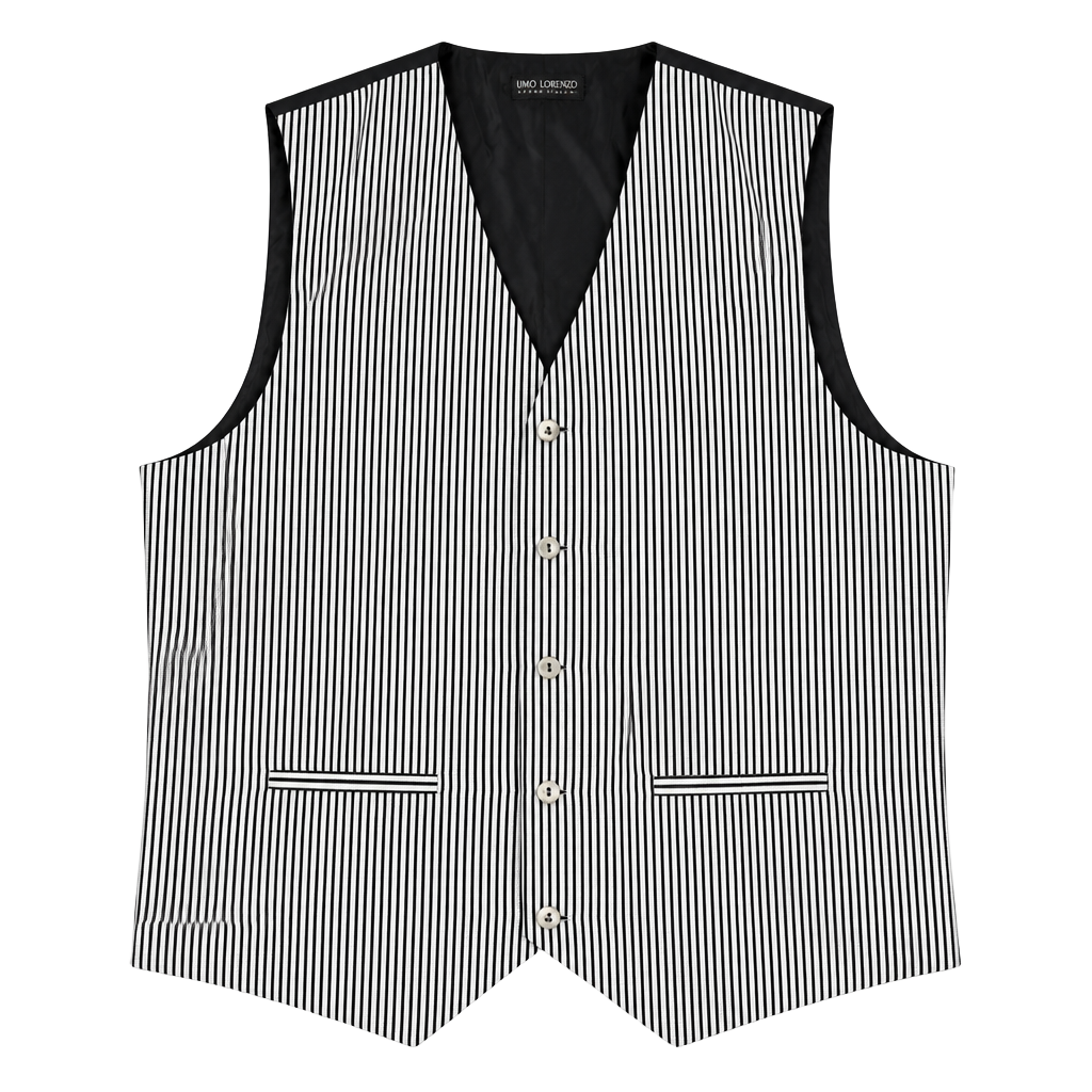 Umo Lorenzo Formalwear Striped Vest XXL 1